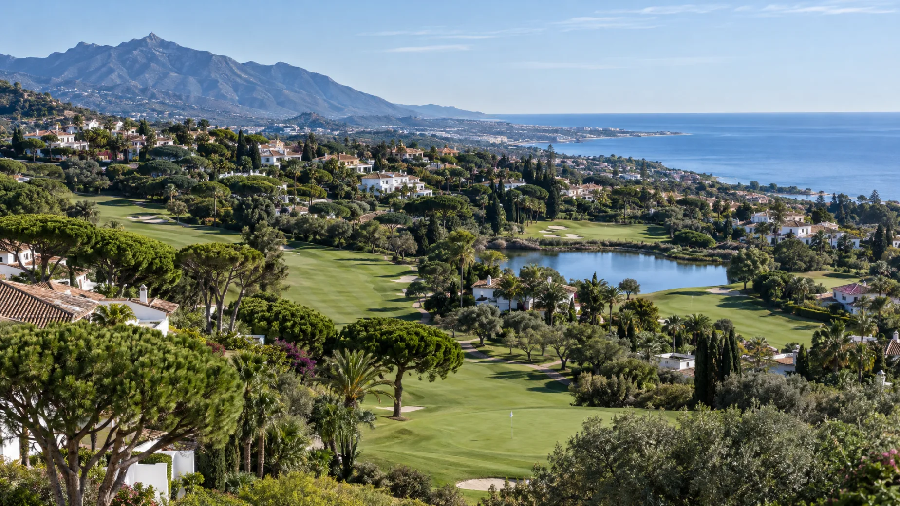 Golf property for sale on the Costa del Sol: new homes above fairways between the mountains and the sea