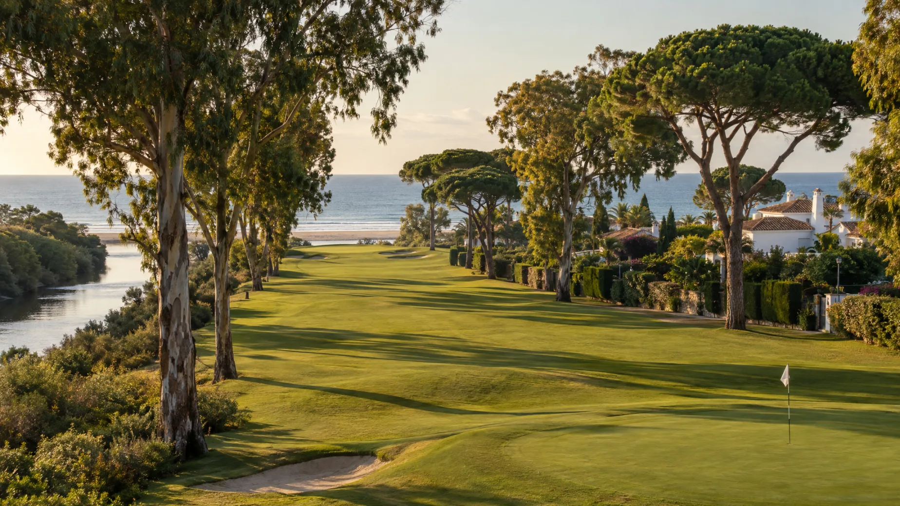 Properties for sale at Guadalmina Golf: new homes beside mature fairways in San Pedro with the beach and the Mediterranean behind