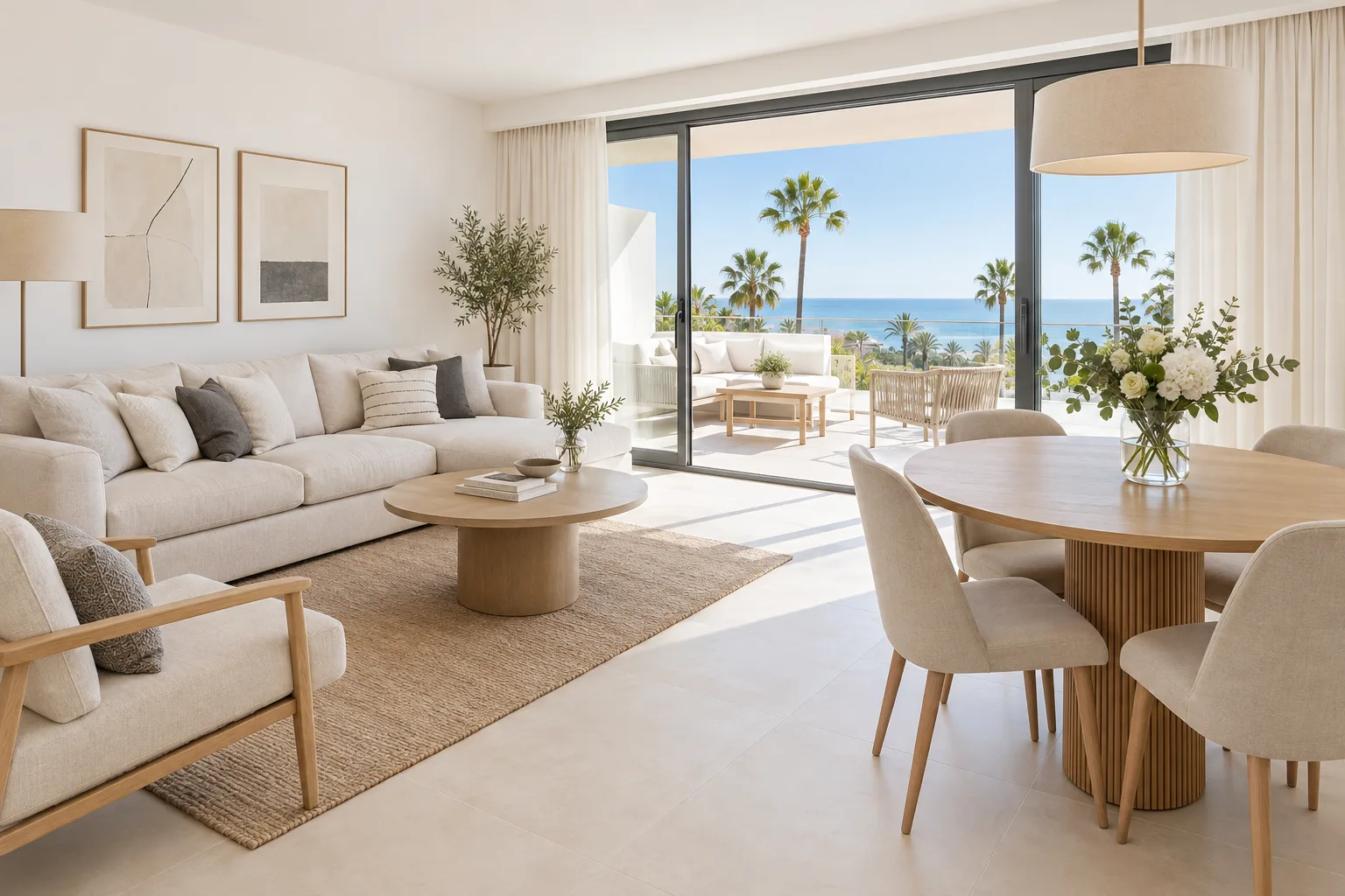 Bright furnished new-build apartment in Estepona ready for its first tenants