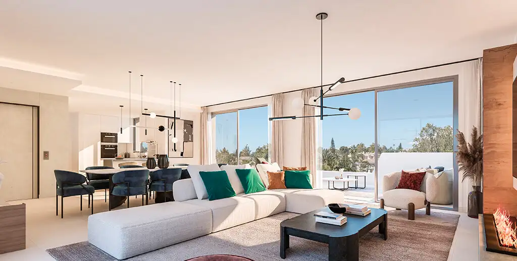 Light-flooded apartments and penthouses on the golf course