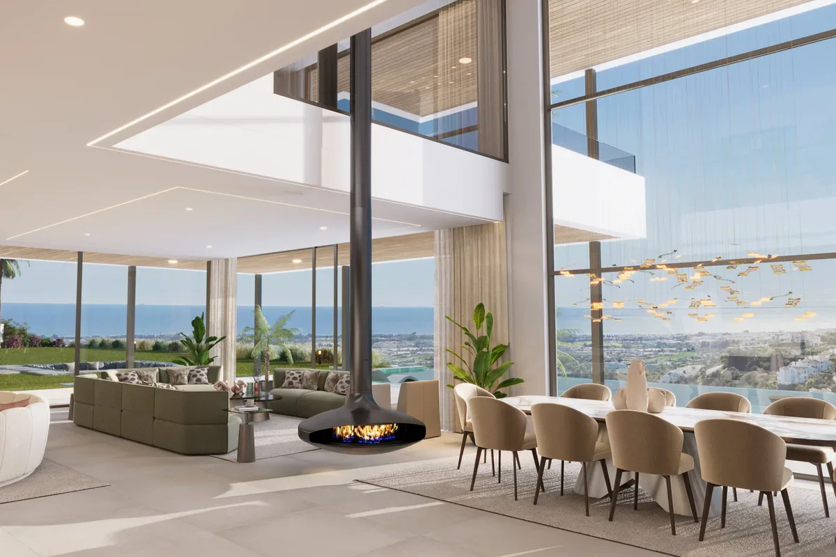 Panoramic sea views and a private spa in El Madroñal