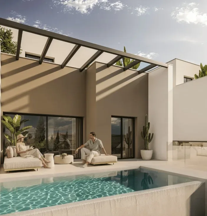 Villas jumelées avec piscine