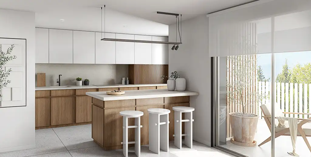 Estepona town: Contemporary design with sea and mountain views