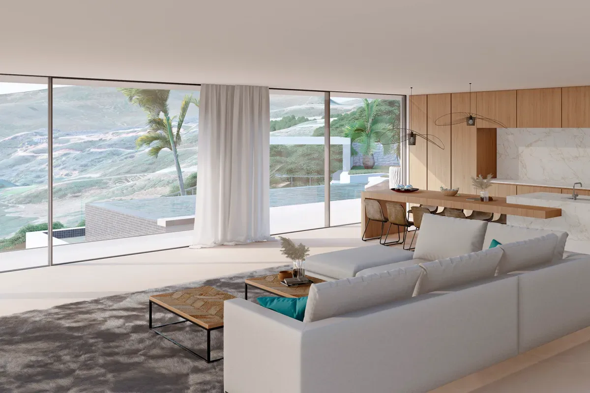 A turnkey villa with coast and nature views
