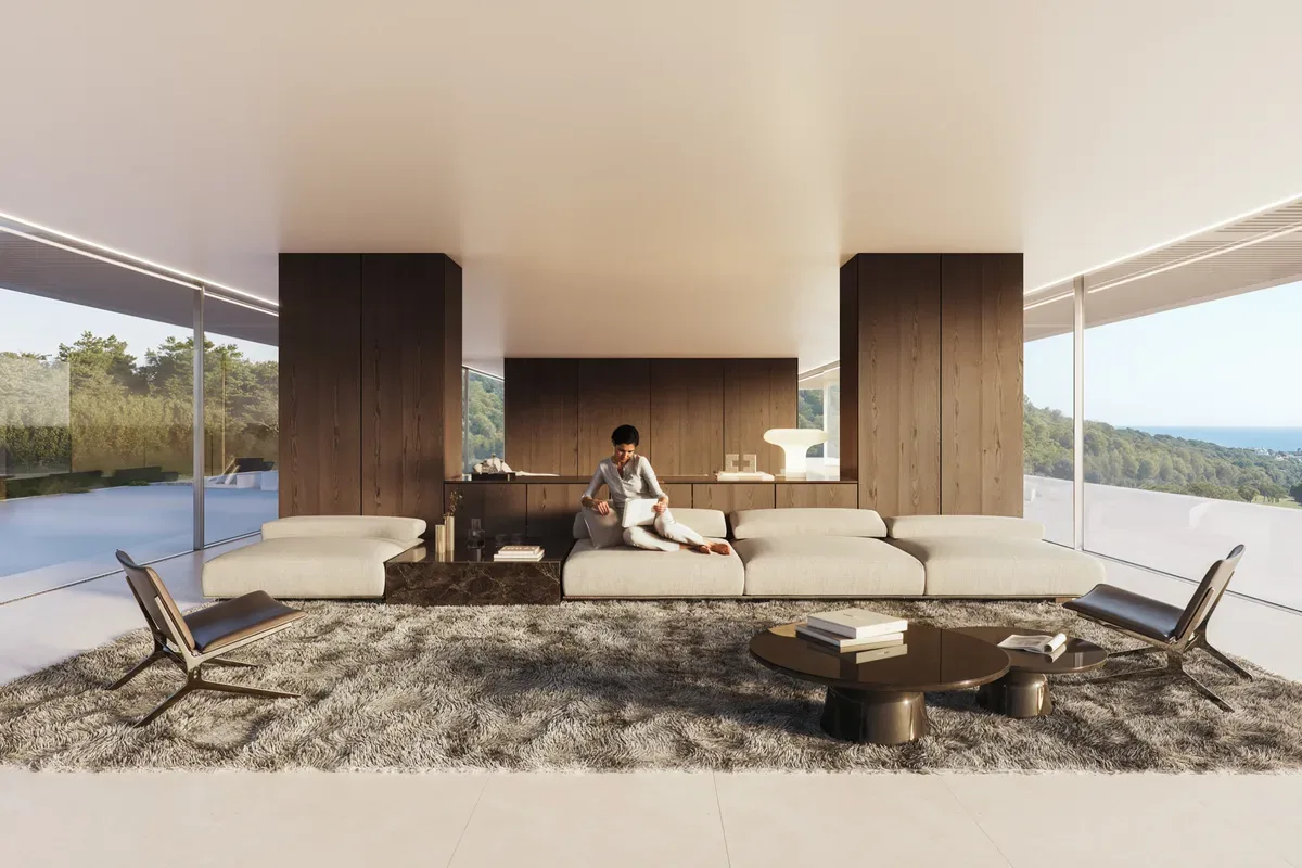 Sustainable modernist luxury facing the golf