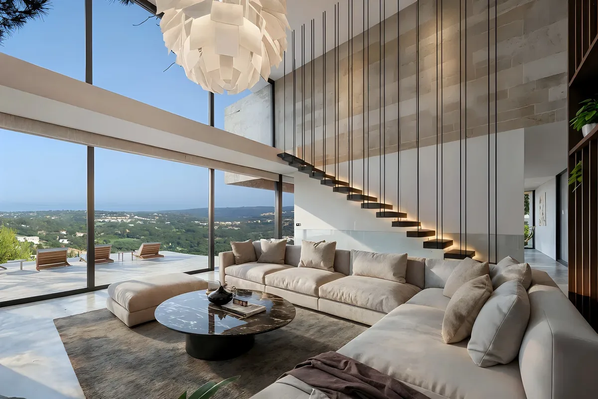 Two volumes over an infinity pool in Sotogrande