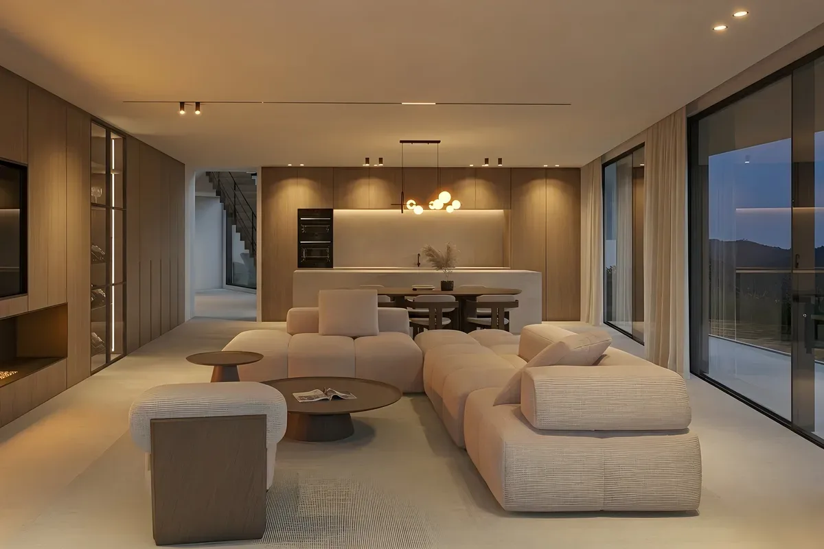 Panoramic Montemayor villas with gym and spa