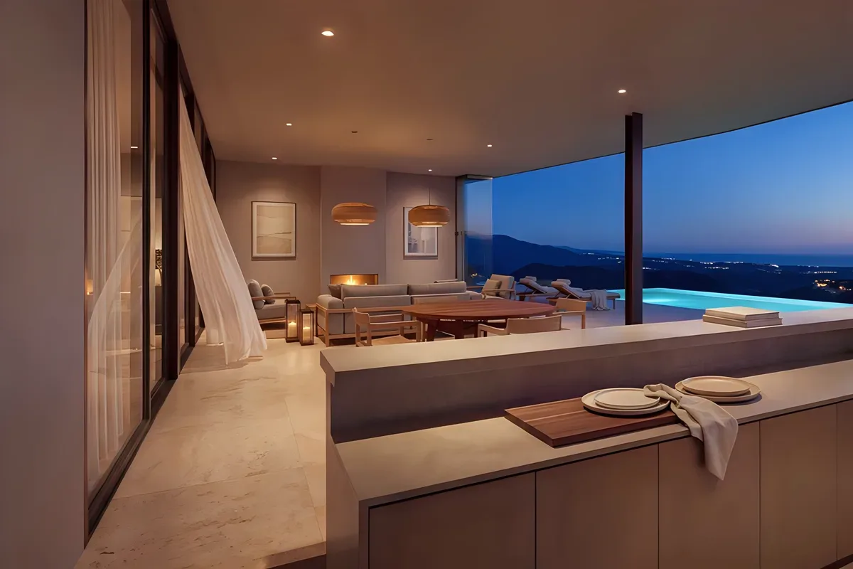 A villa that emerges from the Real de La Quinta hillside